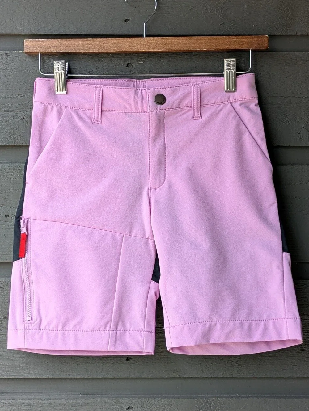 Reima Kids Waterproof Vaelsi Hiking Short Reinforced Back Lilac Pink Black 8Y
